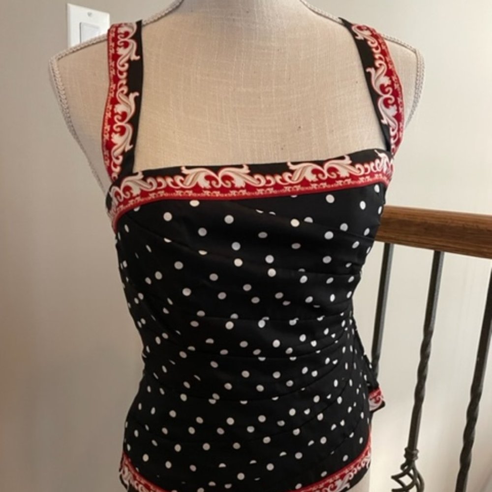 WHBM bustier top worn with/without straps   NWOT